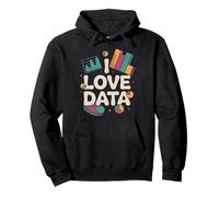 I Love Data Insightful Analytics Graph Felpa con Cappuccio