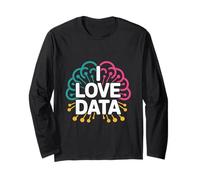 I Love Data Rete neurale Brain Art Maglia a Manica