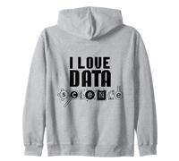 I Love Data Science Analytics Analytics Scienziato Felpa con Cappuccio