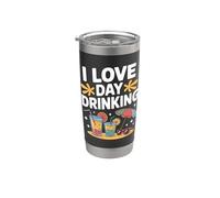 I Love Day Bere Beach Sun Cocktail Bicchiere termico in acciaio inox doppia parete
