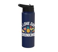 I Love Day Bere Summer Fun Vibes Stainless Steel Insulated Water Bottle