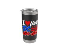 I Love DC Go-Go Music Washington Distretto di Columbia Pride Bicchiere termico in acciaio inox doppia parete