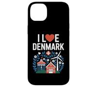 I Love Denmark - Girandola con bandiera danese Custodia per iPhone 14 Plus