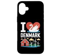 I Love Denmark Swan House Mulini a vento Custodia per iPhone 16 Plus