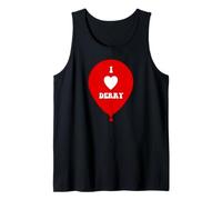 I Love Derry su Red Balloon.io Cuore Derry, Maine Canotta
