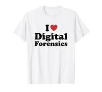 I Love Digital Forensics Student Major Graduation Maglietta