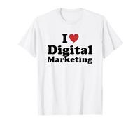 I Love Digital Marketing Funny Humor Retro Maglietta