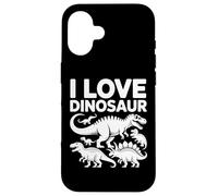 I Love Dinosaur Fun Creature Preistoriche Custodia per iPhone 16