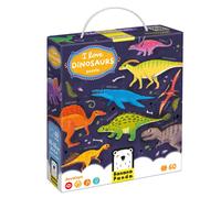 I Love Dinosaurs Kids Floor Puzzle - Includes 60 Large Jigsaw Pieces with a Comp