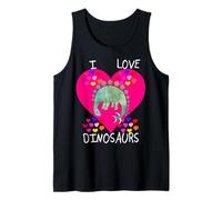 I Love Dinosaurs - Simpatico Design con stegosauro Canotta