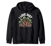 I Love Dirt Passionate Pollice Verde Felpa con Cappuccio