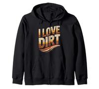 I Love Dirt Vintage Retro Terroso Felpa con Cappuccio