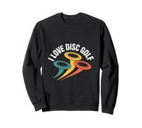 I Love Disc Golf Lanciatori Appassionati Felpa