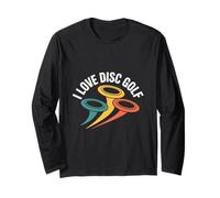 I Love Disc Golf Lanciatori Appassionati Maglia a Manica