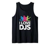 I Love DJs Vibrant Music Mixer Amanti Canotta