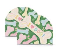 I Love Dog Bone verde acrilico bianco portatovaglioli per feste, matrimoni, eventi, autoportante portatovaglioli e portautensili decorazione per la casa