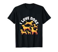 I Love Dogs - Adorabile Design per Amanti dei Cani Maglietta