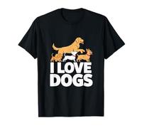 I Love Dogs - Simpatico Cucciolo Amante degli Animali Maglietta