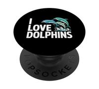 I Love Dolphins Avventura acquatica Mare PopSockets PopGrip Adesivo