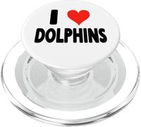 I Love Dolphins- Cuore focena oceano animale PopSockets PopGrip per MagSafe
