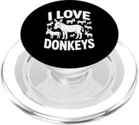 I Love Donkeys - Simpatici appassionati di animali PopSockets PopGrip per MagSafe