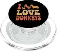 I Love Donkeys - Simpatico design con animali PopSockets PopGrip per MagSafe