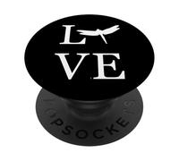 I Love Dragonfly Bug Lover Insect White Graphics PopSockets PopGrip Adesivo