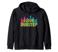 I Love Dubstep Music Appassionati Felpa con Cappuccio