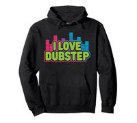 I Love Dubstep Music Appassionati Felpa con Cappuccio