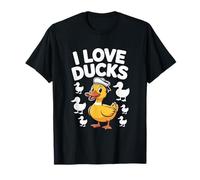I Love Ducks Carino Cartone Animato Anatroccolo Maglietta