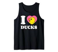 I Love Ducks Papere Paperella all'Interno di Un Cuore Canotta