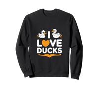 I Love Ducks - Simpatica paperella duo di design Felpa