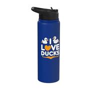 I Love Ducks - Simpatica paperella duo di design Stainless Steel Insulated Water Bottle