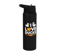 I Love Ducks - Simpatica paperella duo di design Stainless Steel Insulated Water Bottle