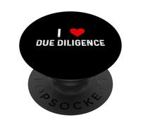 I Love Due Diligence Compliance Regole Regulation Advisor PopSockets PopGrip Adesivo