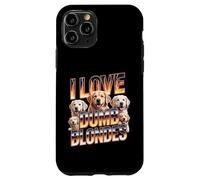 I Love Dumb Blondes Golden Retriever Labrador Humor Custodia per iPhone 11 Pro