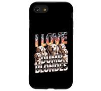I Love Dumb Blondes Golden Retriever Labrador Humor Custodia per iPhone SE (2020) / 7/8