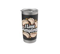 I Love Dumplings Espressione appassionata Bicchiere termico in acciaio inox doppia parete
