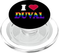 I Love Duval Jacksonville Florida - Rainbow Gay Pride Mese PopSockets PopGrip per MagSafe