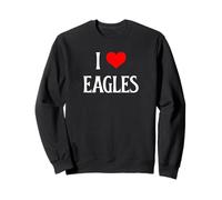 I Love Eagles I Heart Eagles Bird Watcher Amante degli Uccelli rapaci Felpa