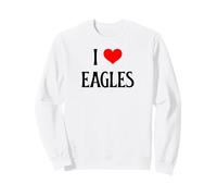 I Love Eagles I Heart Eagles Bird Watcher Amante degli Uccelli rapaci Felpa
