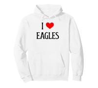 I Love Eagles I Heart Eagles Bird Watcher Amante degli Uccelli rapaci Felpa con Cappuccio