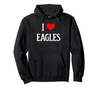 I Love Eagles I Heart Eagles Bird Watcher Amante degli Uccelli rapaci Felpa con Cappuccio