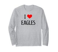 I Love Eagles I Heart Eagles Bird Watcher Amante degli Uccelli rapaci Maglia a Manica