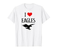 I Love Eagles I Heart Eagles Bird Watcher Amante degli Uccelli rapaci Maglietta