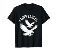 I Love Eagles Volare Freedom Birds Maglietta