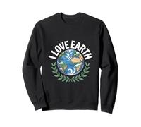 I love Earth Planet Nature Awareness Design Felpa