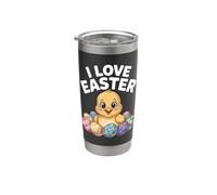 I Love Easter Chick E Uova Colorate Bicchiere termico in acciaio inox doppia parete
