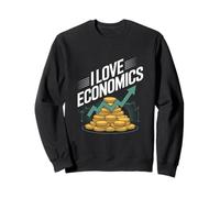 I Love Economics - Appassionato di crescita del denaro Felpa