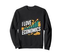 I Love Economics Crescita del denaro Passione Felpa
